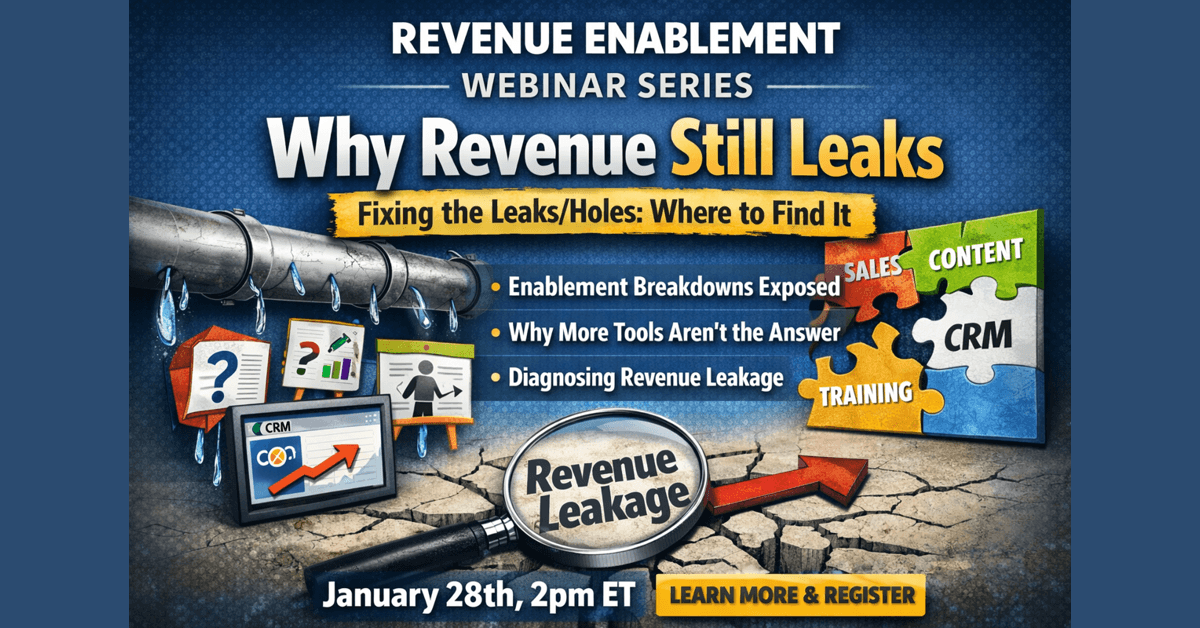 SalesNexus Launches Revenue Enablement Webinar Series to Address Sales Process Gaps