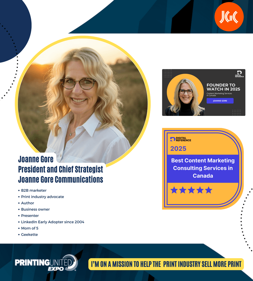 Content Marketing Strategist Recognized with Dual Awards, Set to Lead Sessions at PRINTING United Expo 2025